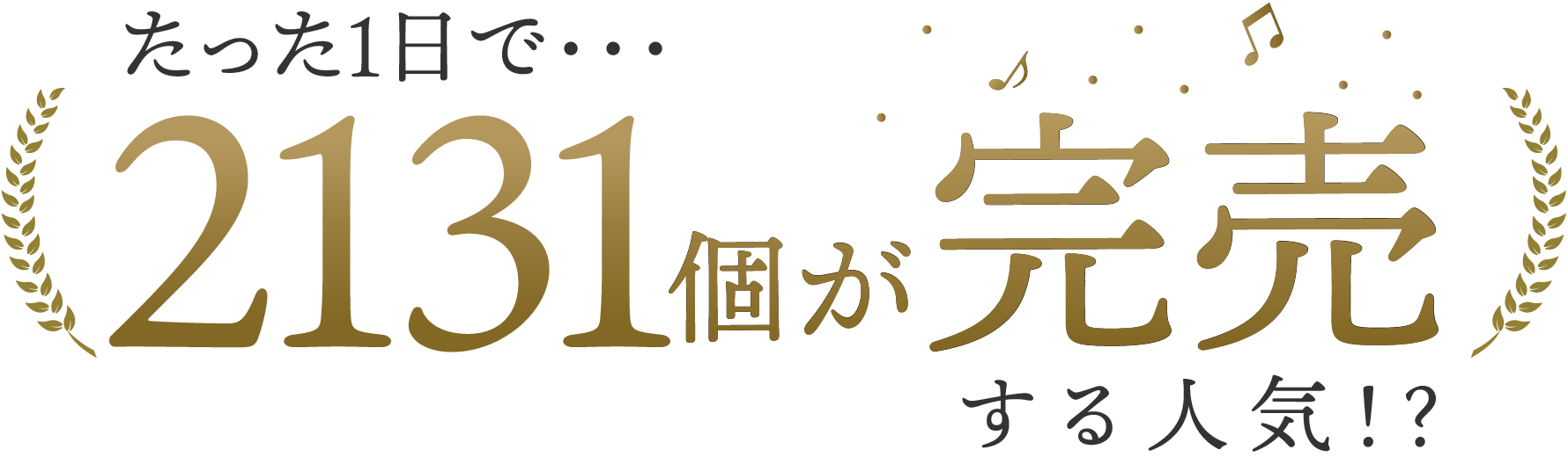 たった１日で1171個が完売する人気！